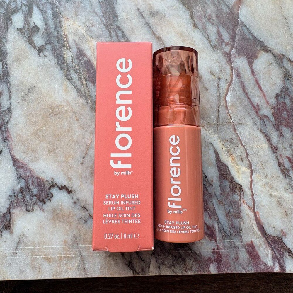 Florence By Mills Stay Plush Lip Oil - Coconut Colada | NIB